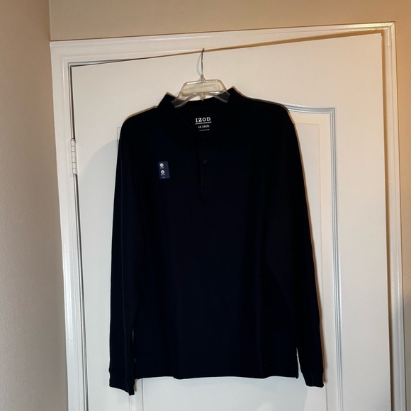NWT IZOD Approved Schoolwear Long Sleeve Polo (Set of 5) - Navy L(38/39) - Picture 2 of 7